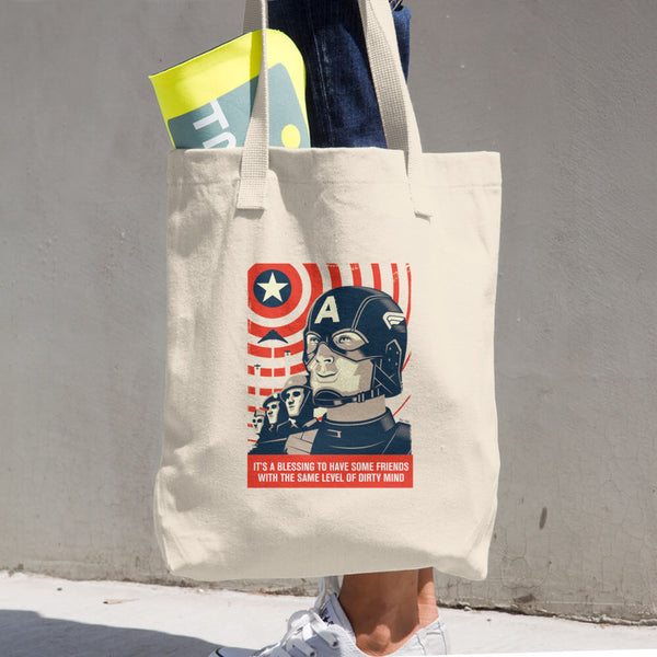 Captain America Squad Tote Bag
