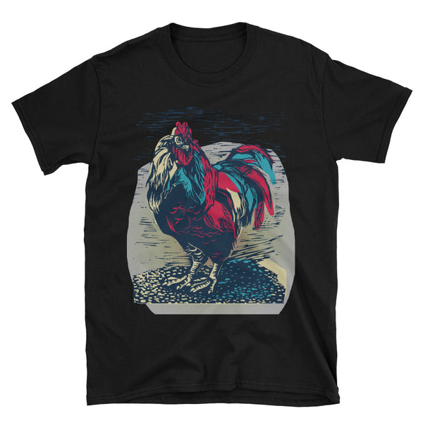 Angry chicken monoprint