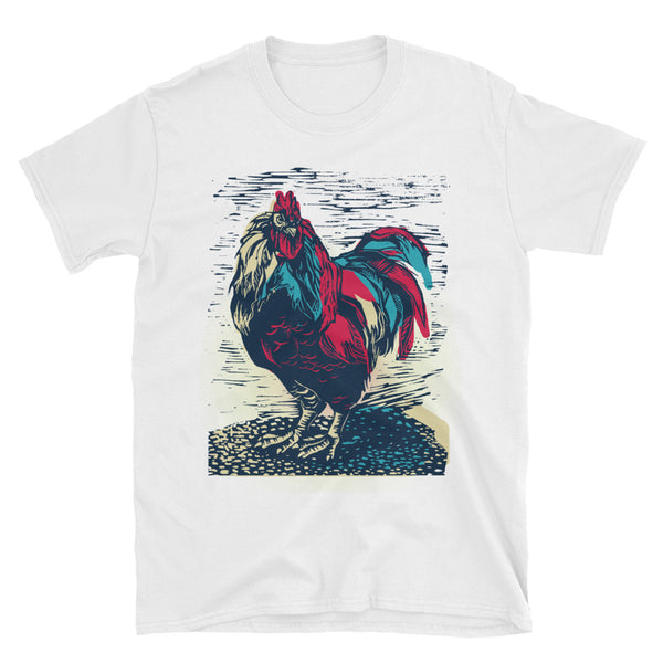 Angry chicken monoprint